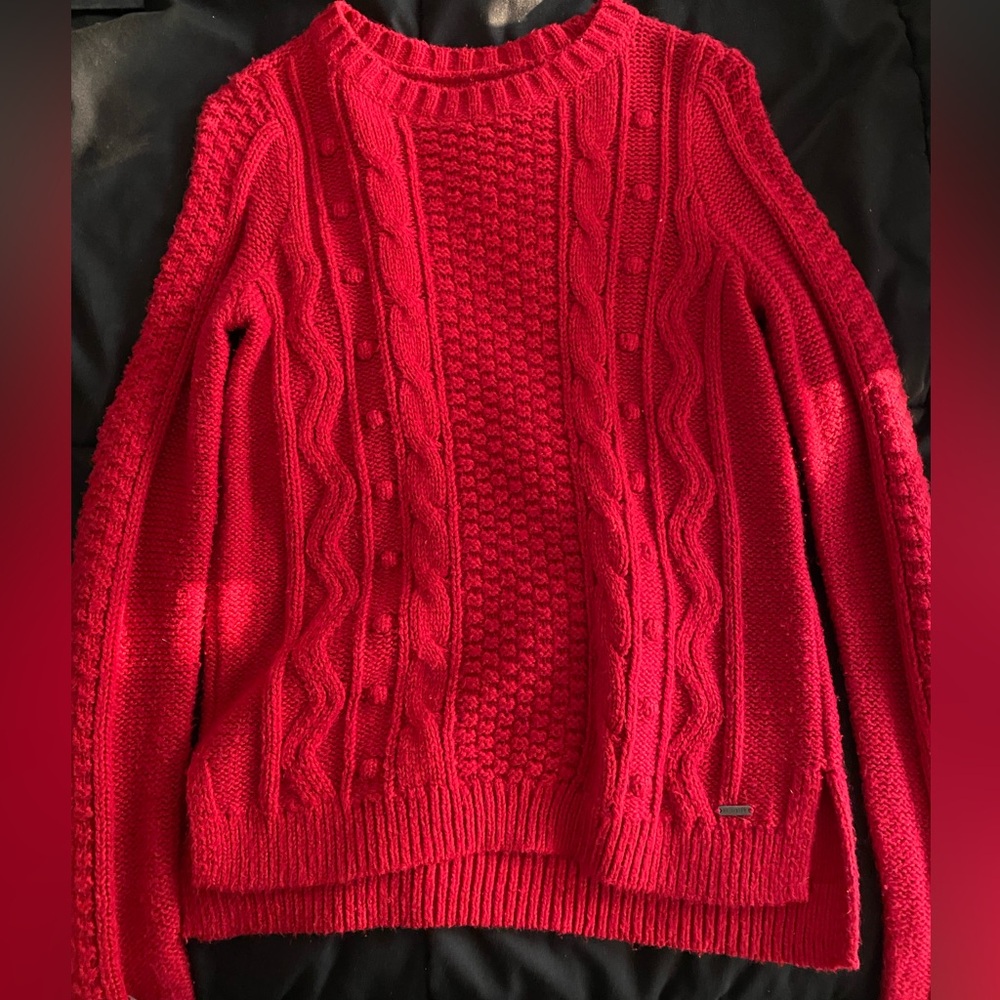 Red Hollister sweater